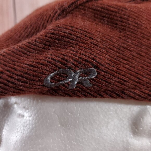 Outdoor Research Pub Cap Mens Size S/M Ear Flaps Wool Blend Brown Winter Hat - Picture 6 of 15